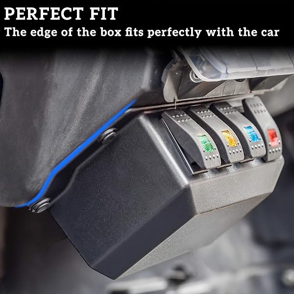 SAUTVS SAUTVS Switch Panel for Polaris RZR XP 1000 (2014-2018) - 4 Rocker Switches Under Dash Accessory - View 6 of 10