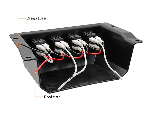 SAUTVS SAUTVS Switch Panel for Polaris RZR XP 1000 (2014-2018) - 4 Rocker Switches Under Dash Accessory - View 7 of 10