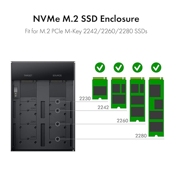 ineo ineo Dual-Bay NVMe Clone Docking Station with Cooling Fan for Offline Clone Duplicator 2608 - View 7 of 10