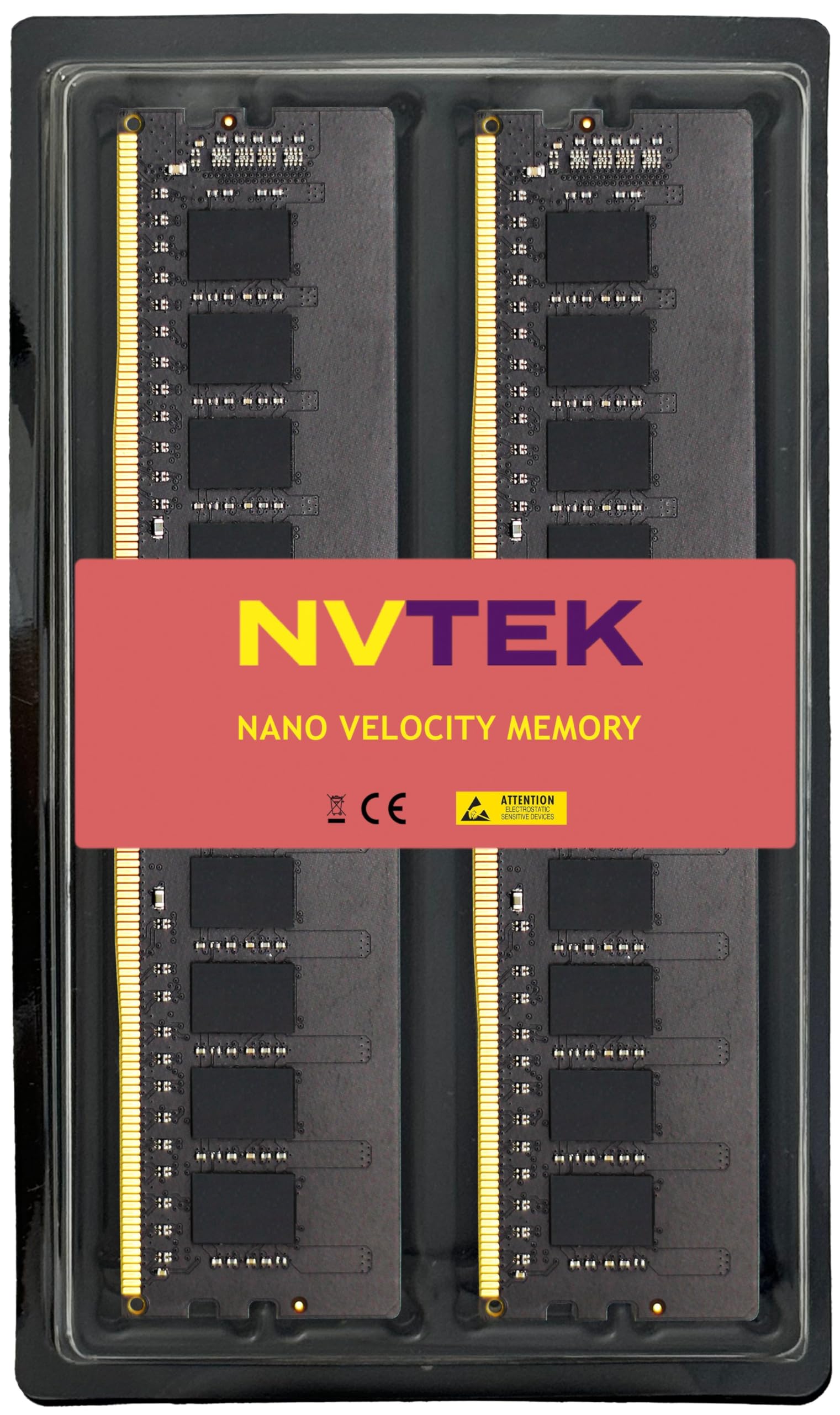 NVTEK 128GB DDR4 3200MHZ PC4-25600 UDIMM Non-ECC Unbuffered Desktop Memory Kit 4X32GB 288-PIN CL22 1.2V - View 3 of 5