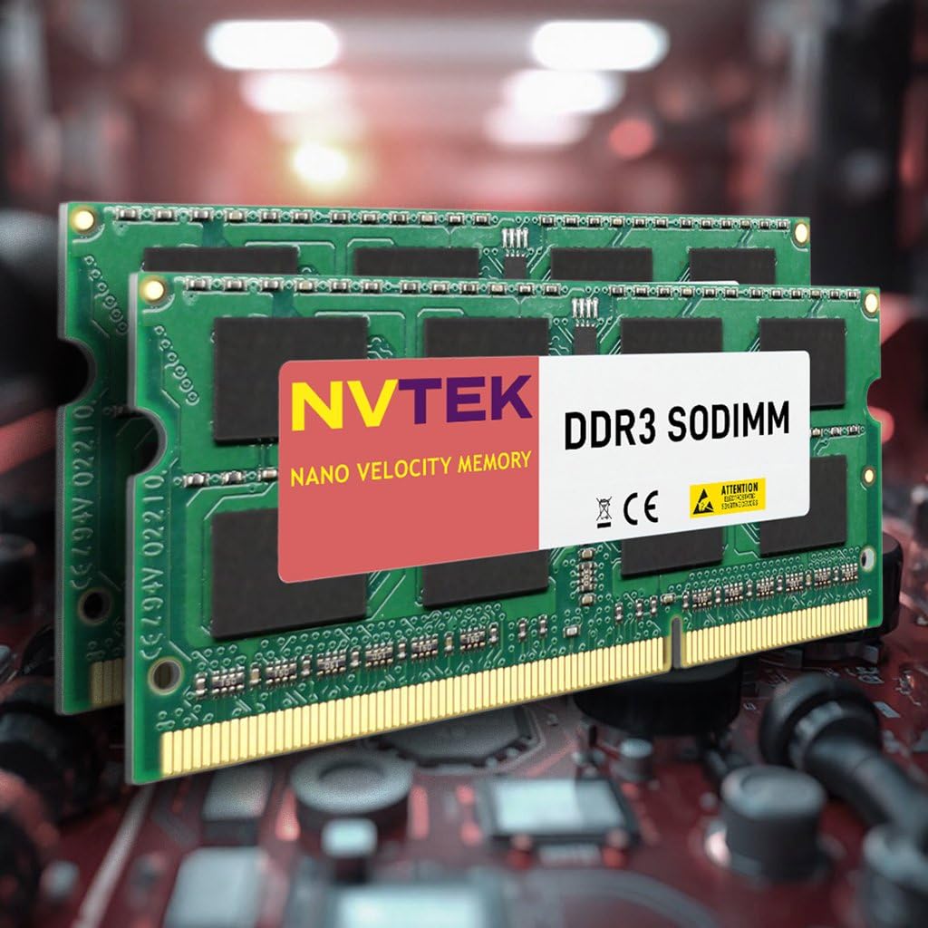 NVTEK 32GB DDR3 1600MHZ SODIMM Laptop Memory Kit 4X8GB PC3-12800 204-PIN Non-ECC 1.35V Upgrade for Enhanced Performance - View 2 of 5