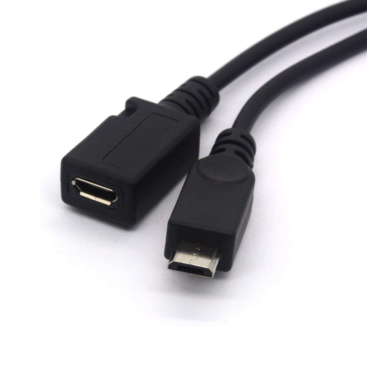 BSHTU Micro USB Splitter Cable OTG Power Enhancer USB 2.0 A Female to Micro USB Male Adapter for Charging and Data Transfer - View 3 of 5