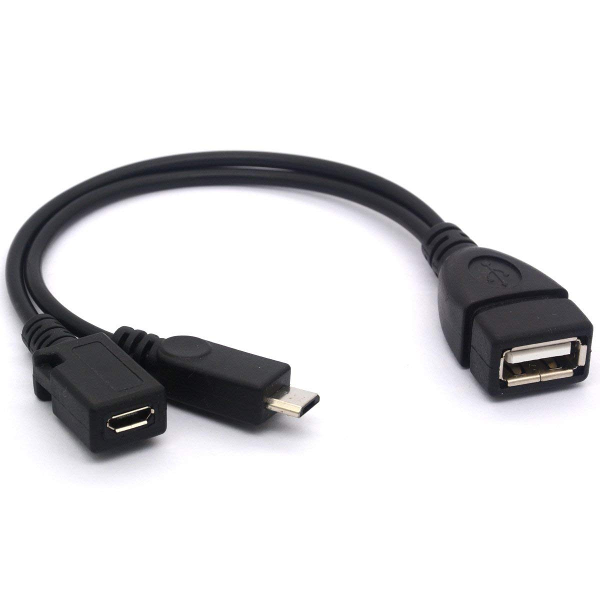 BSHTU Micro USB Splitter Cable OTG Power Enhancer USB 2.0 A Female to Micro USB Male Adapter for Charging and Data Transfer - View 5 of 5