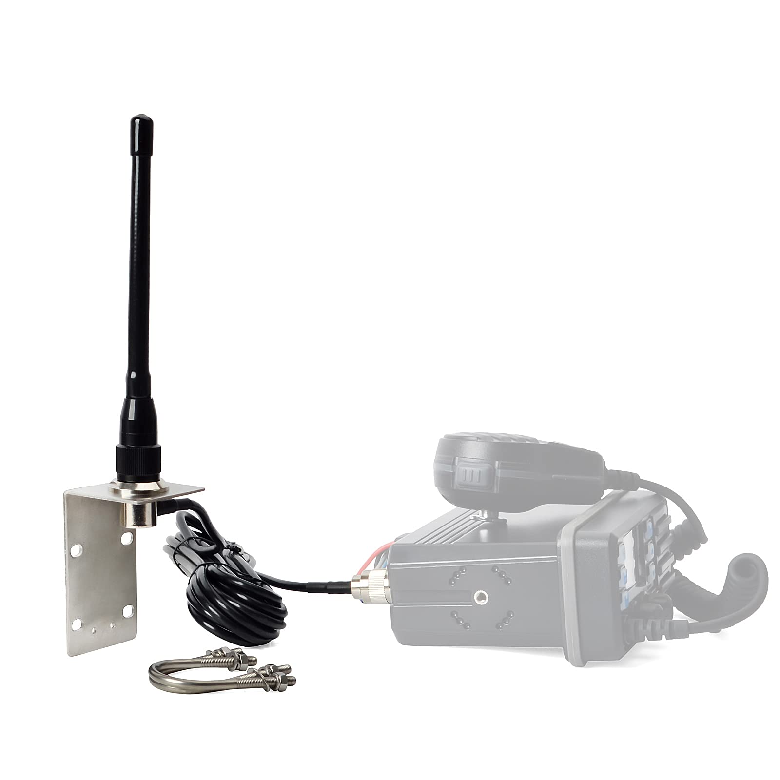 HYS VHF Marine Antenna Low Profile 156-163MHz with 16.4ft RG58 Low Loss Coaxial Cable PL259 Connector - View 6 of 8