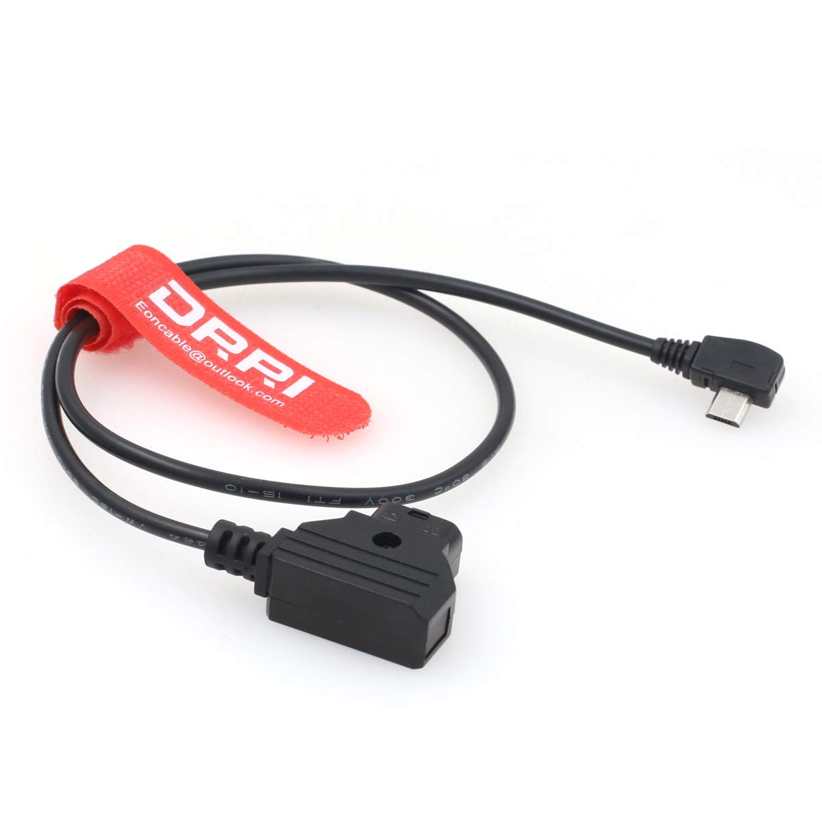DRRI Micro USB Right Angle to Dtap Motor Power Cable for TILTA Nucleus Nano Fast Charging Solution