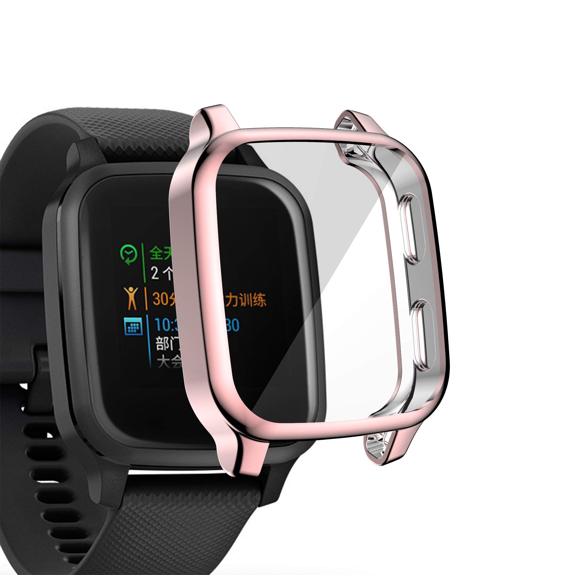 Chofit Screen Protector and Soft TPU Bumper Case for Garmin Venu Sq All-Around Protection and Shockproof Design - View 3 of 8