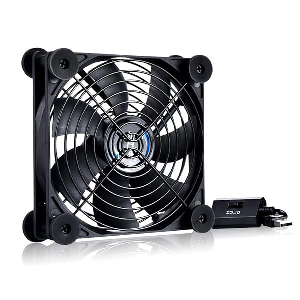 SCCCF Quiet 120mm USB Fan for TV, Router & Gaming: SCCCF Portable Cooling Solution