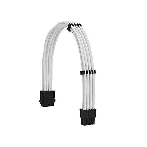 Formulamod Sleeve Extension Power Supply Cable Kit 18AWG EPS 8-P and PCI 8-P with Cable Combs for PSU to Motherboard and GPU White - View 2 of 7