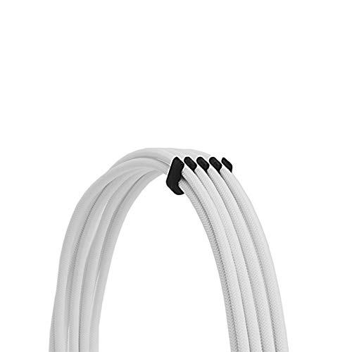 Formulamod Sleeve Extension Power Supply Cable Kit 18AWG EPS 8-P and PCI 8-P with Cable Combs for PSU to Motherboard and GPU White - View 3 of 7