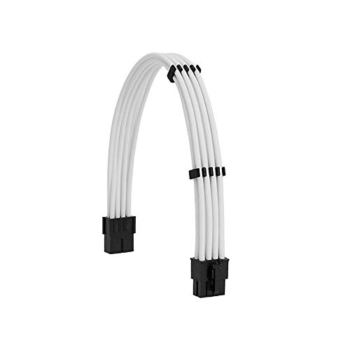 Formulamod Sleeve Extension Power Supply Cable Kit 18AWG EPS 8-P and PCI 8-P with Cable Combs for PSU to Motherboard and GPU White - View 5 of 7