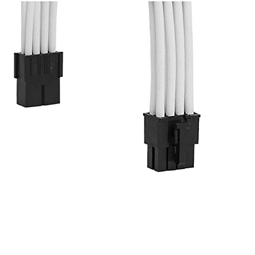 Formulamod Sleeve Extension Power Supply Cable Kit 18AWG EPS 8-P and PCI 8-P with Cable Combs for PSU to Motherboard and GPU White - View 7 of 7