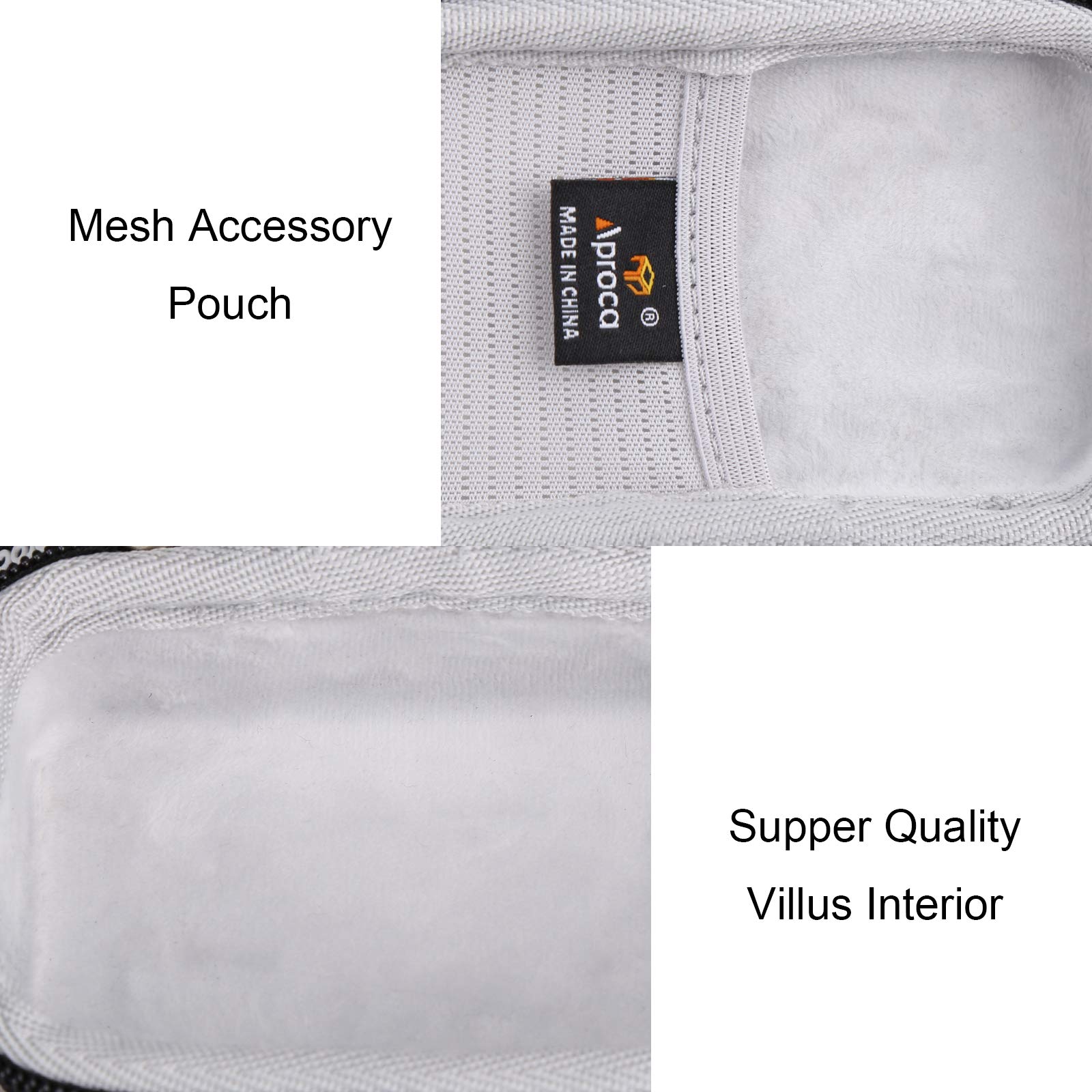 Aproca Black Portable Hard Storage Case for Logitech MX Anywhere 3S MX Anywhere 3 Anywhere 2 Compact Performance Mouse - View 4 of 8