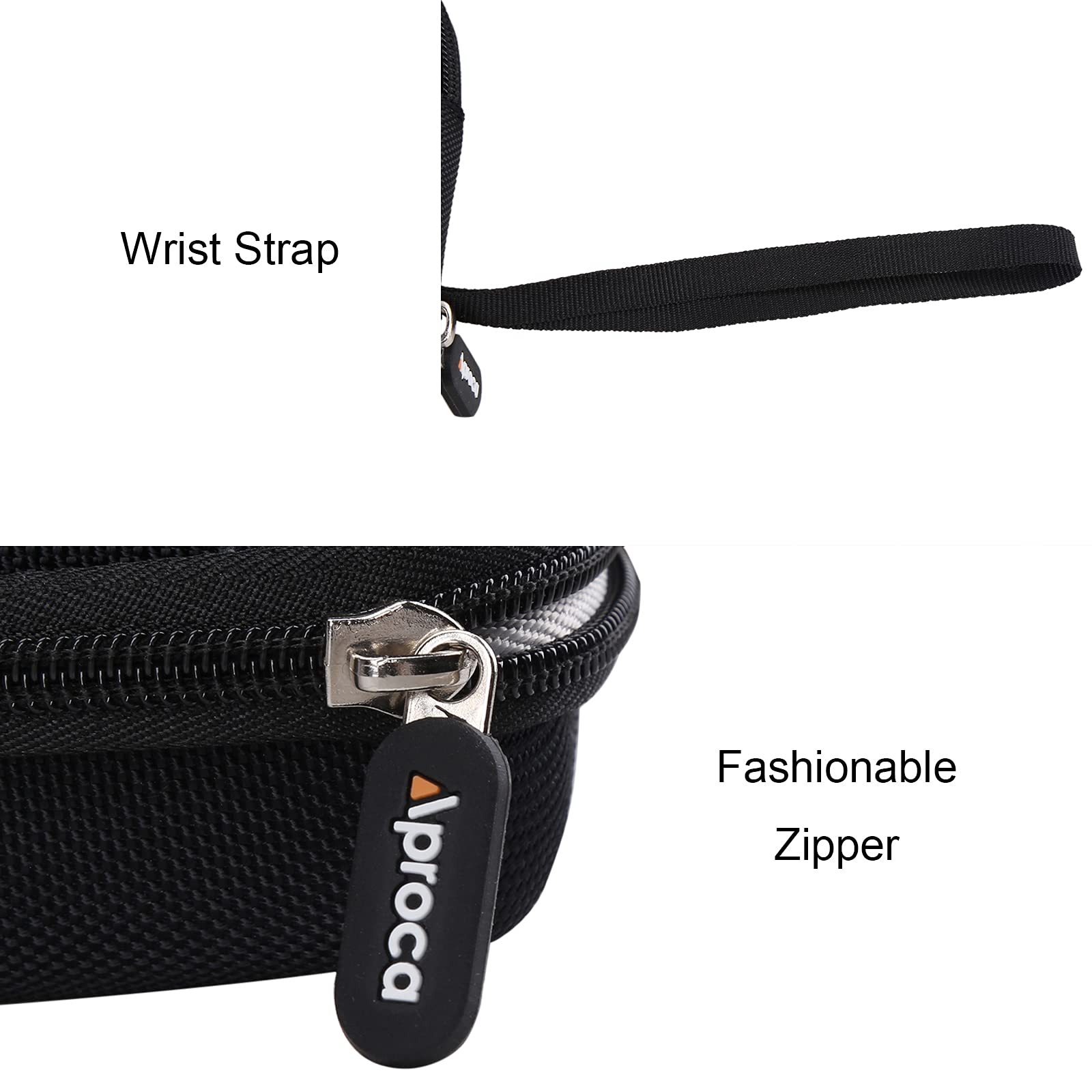 Aproca Black Portable Hard Storage Case for Logitech MX Anywhere 3S MX Anywhere 3 Anywhere 2 Compact Performance Mouse - View 7 of 8