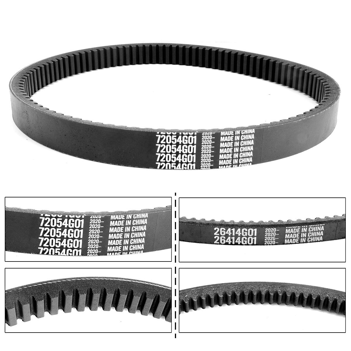 Roykaw Golf Cart Clutch Drive Belt and Starter Generator Belt Kit for EZGO TXT Medalist 1994-2013 with Robin Engine 4 Cycle Gas - View 6 of 7