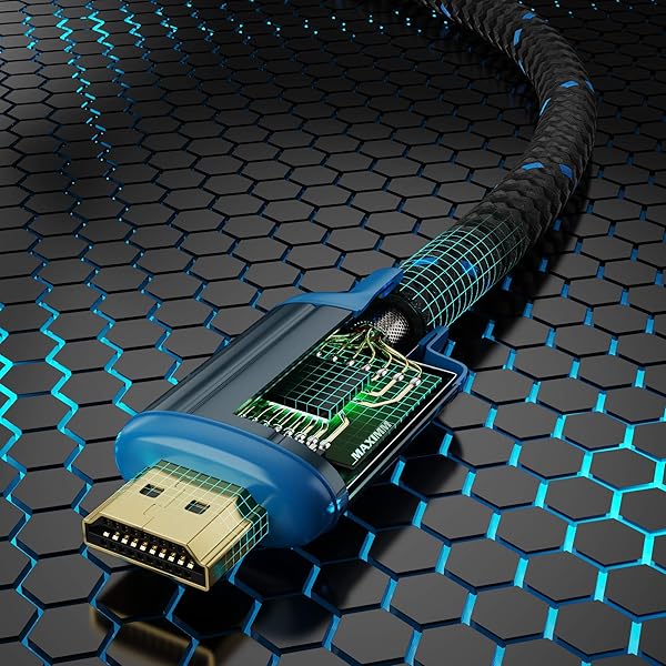 Maximm HDMI Extension Cable Male to Female 3ft (2 Pack) - 8K/10K Ultra HD, High-Speed, 50Gbps, Supports 3D & 2160p Video - View 6 of 9