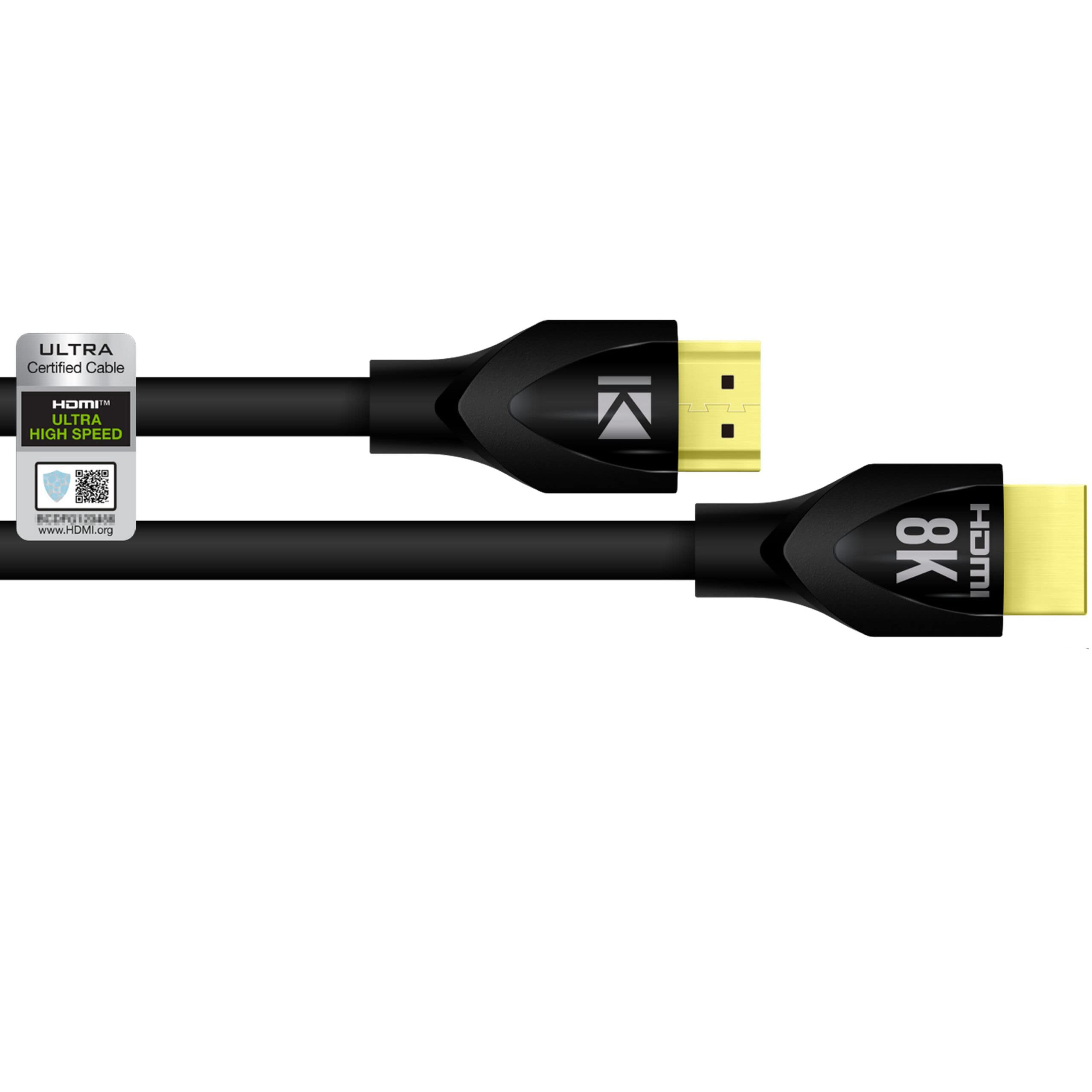 Key Digital KD-Pro8K3BXA 3ft 8K 48Gbps Ultra High Speed HDMI Cable for Superior Video Quality