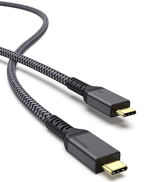Maxonar Maxonar Thunderbolt 4 Cable: 40Gbps Data Sync, 100W Charging & 8K/5K@60Hz for USB4 & USB-C Devices