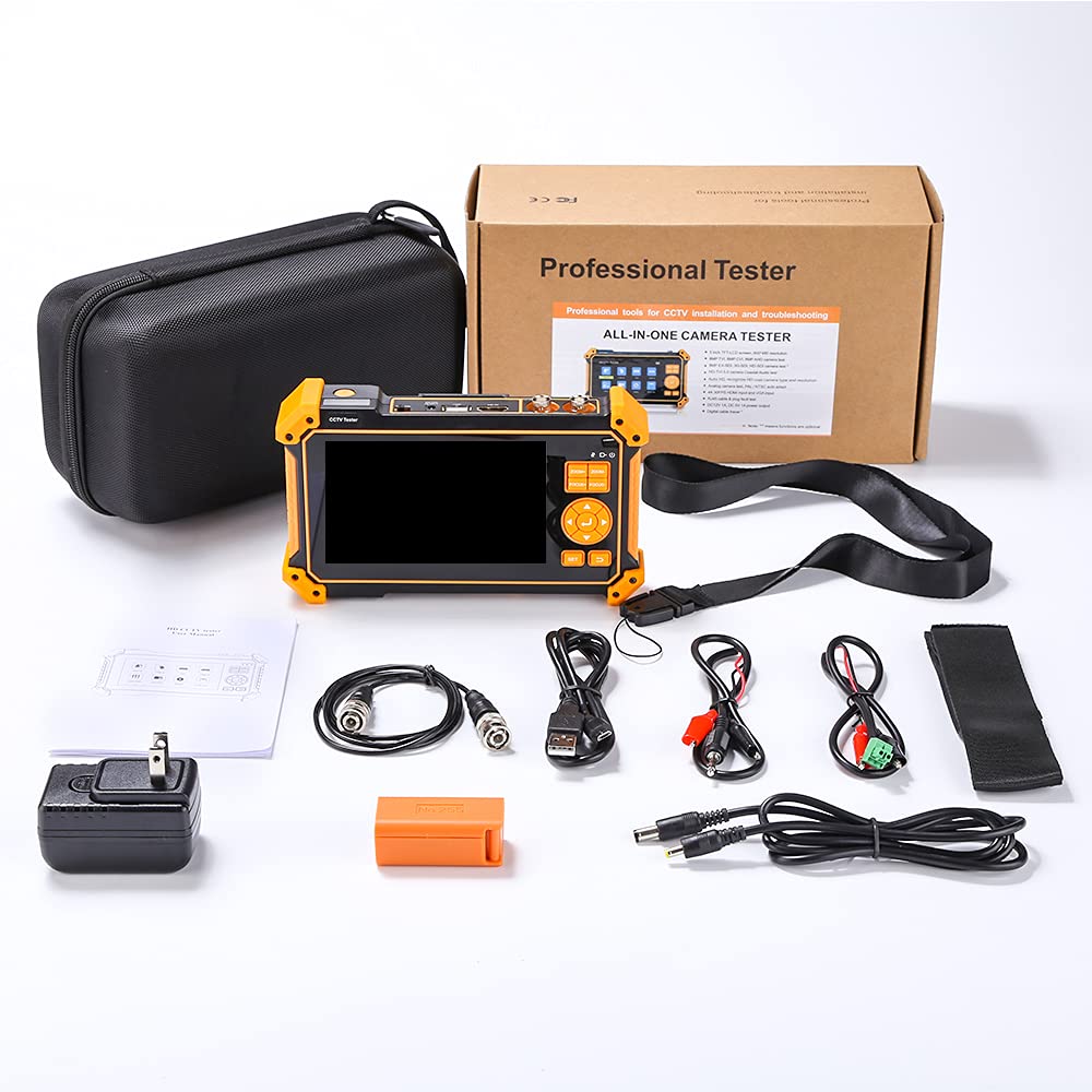 WSDCAM 5 Inch TFT LCD Screen CCTV Camera Tester Monitor 4K 8MP Support HDMI VGA PTZ Control UTP Cable Tester 3200 Plus - View 6 of 6