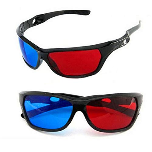 VizGiz 2 Pack 3D Glasses for TV Anaglyph Stereoscopic Movie Comic Book Projector Computer Screen Game DVD Film Home Theater - View 2 of 8