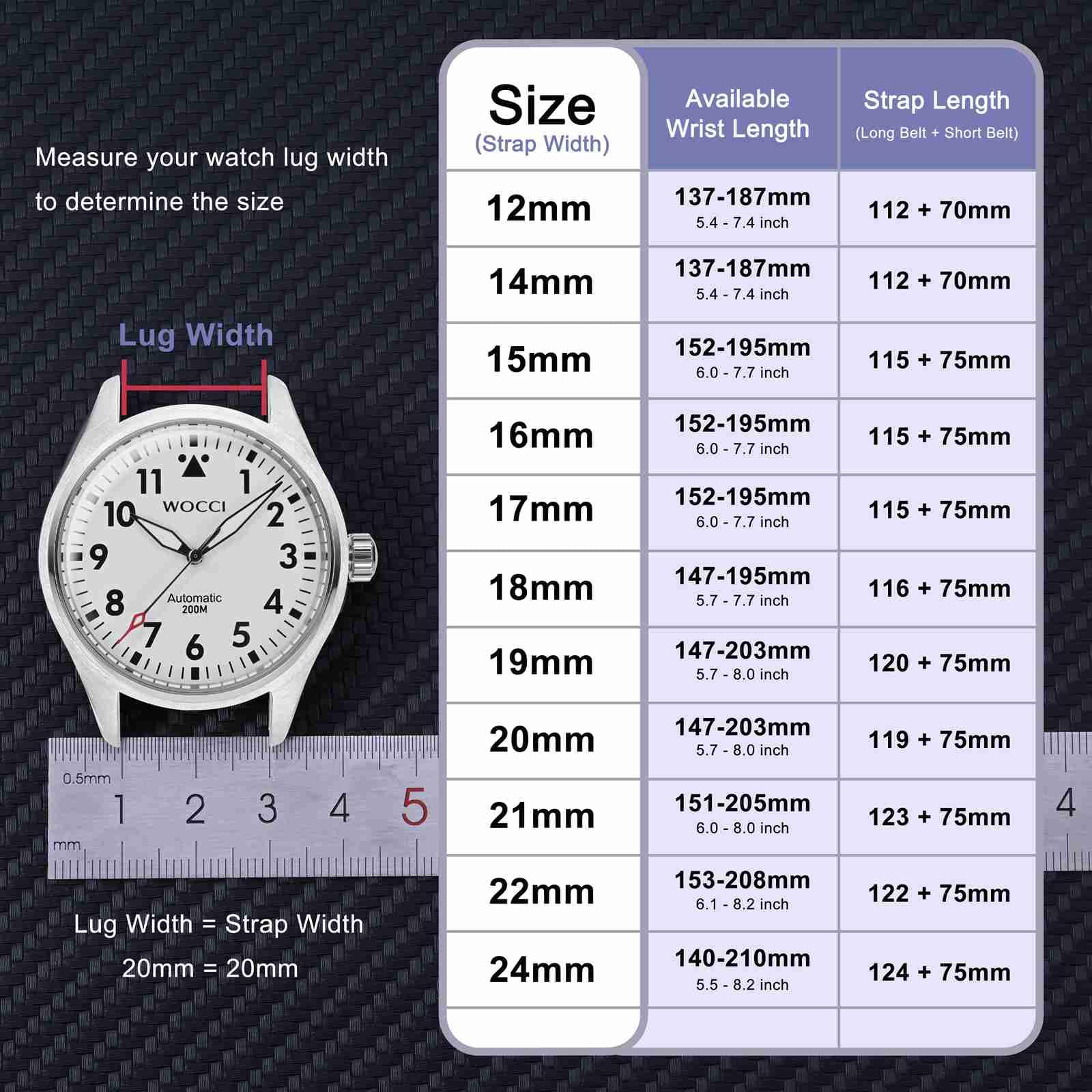 WOCCI 16mm Silicone Watch Band Quick Release Rubber Strap with Silver Buckle in Blue Grey - View 5 of 9