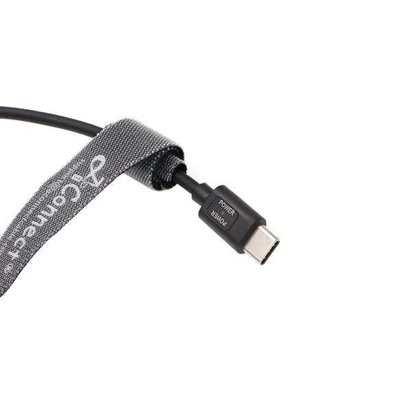 AConnect AConnect BMPCC 4K 6K 2 Pin Female to Type C PD Power Bank Cable for Blackmagic Pocket Cinema Camera 20 Inch Flexible Design - View 5 of 5