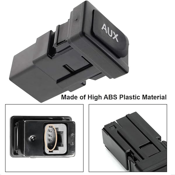 PANNUOSCS Aux Port Replacement for 2005-2012 Toyota Prius, Yaris, FJ Cruiser & Lexus - Compatible with 86190-06010, 86190-53010 - View 3 of 6
