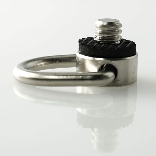 Dttra DTTRA Stainless Steel D Ring Screw Hinged Holder for Quick Release Wrist Strap and Tripod DSLR Cameras 1/4-20 Thread - View 5 of 5