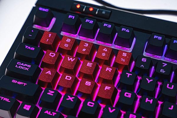 MECHKYP 13 Keys Non-Slip Backlit Keycaps for Corsair K70 K95 K65 K68 K63 Mechanical Keyboards DIY Gaming Performance FPS MOBA Replacement Red - View 5 of 10