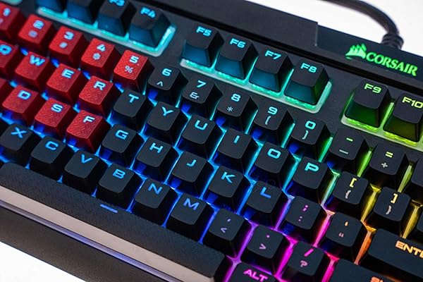 MECHKYP 13 Keys Non-Slip Backlit Keycaps for Corsair K70 K95 K65 K68 K63 Mechanical Keyboards DIY Gaming Performance FPS MOBA Replacement Red - View 7 of 10