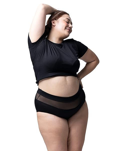 Goat Union Goat Union Overnight Period Underwear for Women Heavy Flow Leakproof Full Coverage 3XL Pack of 2 FSA HSA Eligible