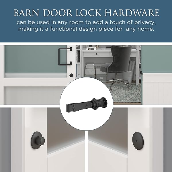 National Hardware "National Hardware N700-150 Barn Door Lock - Matte Black, 5"x1-1/4"x3/4" for Secure & Stylish Home Decor" - View 5 of 9