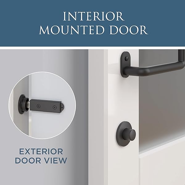 National Hardware "National Hardware N700-150 Barn Door Lock - Matte Black, 5"x1-1/4"x3/4" for Secure & Stylish Home Decor" - View 6 of 9