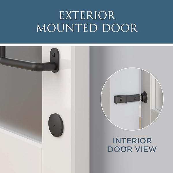 National Hardware "National Hardware N700-150 Barn Door Lock - Matte Black, 5"x1-1/4"x3/4" for Secure & Stylish Home Decor" - View 7 of 9