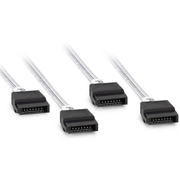 10Gtek 10Gtek MiniSAS HD SFF-8643 Breakout to 4xSATA Cable for Server JBOD Storage Tray and SAS RAID Controller 0.75 to 0.8m - View 4 of 7