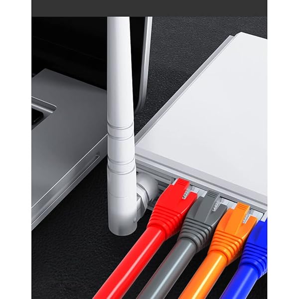 VIVOCH VIVOCH 50 Pcs Cat7 Cat7A Cat8 Strain Relief Boot RJ45 Plug Connector Cover Modular Network Cap Cable Boots White - View 6 of 6