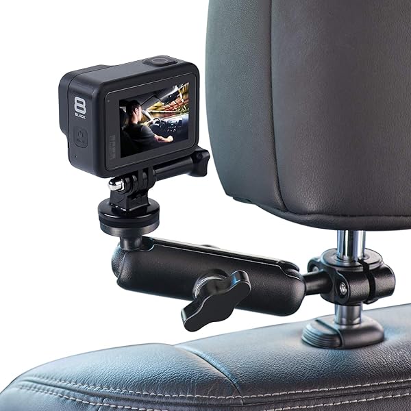 WADAHEFA WADAHEFA 360 Rotating Sports Camera Bracket for GoPro Hero5 6 7 8 9 Motorcycle Rearview Mirror and Car Seat Mounting Accessories - View 2 of 7