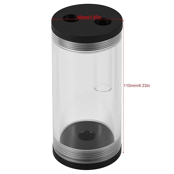 GOWENIC High-Performance Computer Cooling Reservoir Kit: Acrylic Cylinder for Liquid Water Cooling Radiators - View 5 of 10