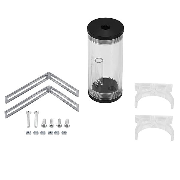 GOWENIC High-Performance Computer Cooling Reservoir Kit: Acrylic Cylinder for Liquid Water Cooling Radiators - View 8 of 10