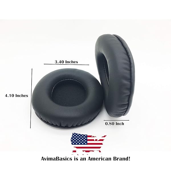 AVIMABASICS COWIN E8 Ear Pads by AvimaBasics Premium Replacement Foam Cushions for COWIN E8 Noise Cancelling Headphones Black 2 Pack - View 4 of 5