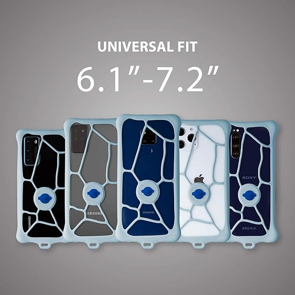 BONE BONE Lanyard Phone Bubble Tie 2 Adjustable Neck Strap and Anti-Shock Bumper Case for iPhone 12 Samsung Galaxy Google Pixel Pink - View 3 of 9