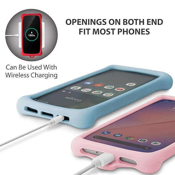 BONE BONE Lanyard Phone Bubble Tie 2 Adjustable Neck Strap and Anti-Shock Bumper Case for iPhone 12 Samsung Galaxy Google Pixel Pink - View 6 of 9