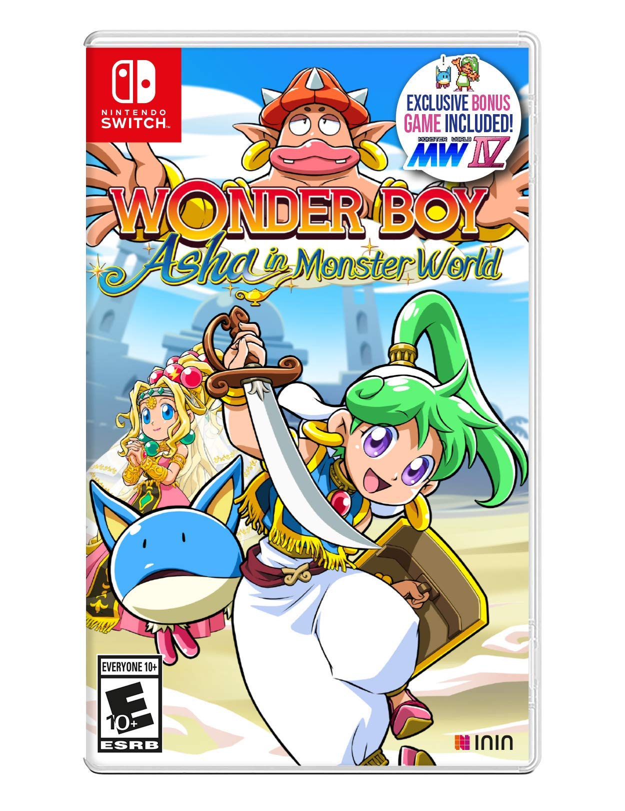 Wonder Boy Asha in Monster World for Nintendo Switch - Adventure Game for All Ages