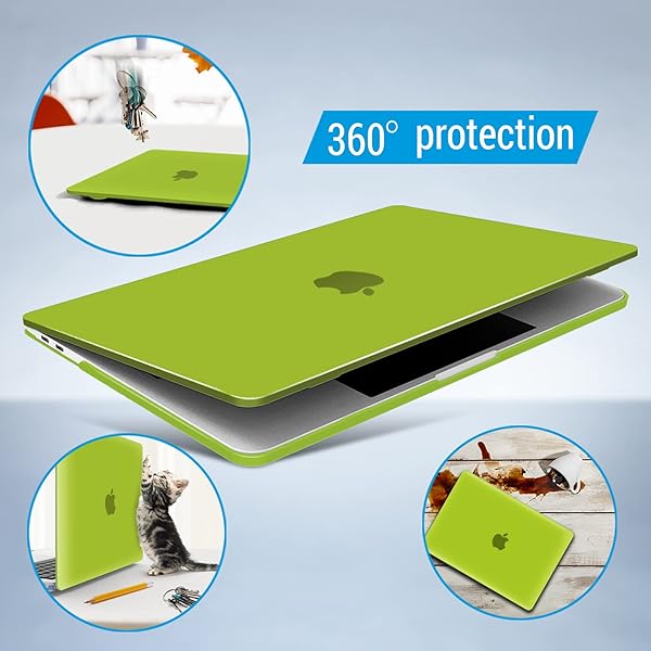 IBENZER IBENZER Hard Shell Case and Keyboard Cover for 2025 2024 M2 MacBook Pro 13 Inch Avocado Green Compatible with Models A2338 A2289 A2251 A2159 A1989 A1706 A1708 - View 10 of 10