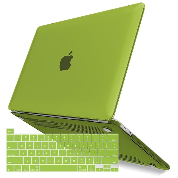 IBENZER IBENZER Hard Shell Case and Keyboard Cover for 2025 2024 M2 MacBook Pro 13 Inch Avocado Green Compatible with Models A2338 A2289 A2251 A2159 A1989 A1706 A1708 - View 2 of 10