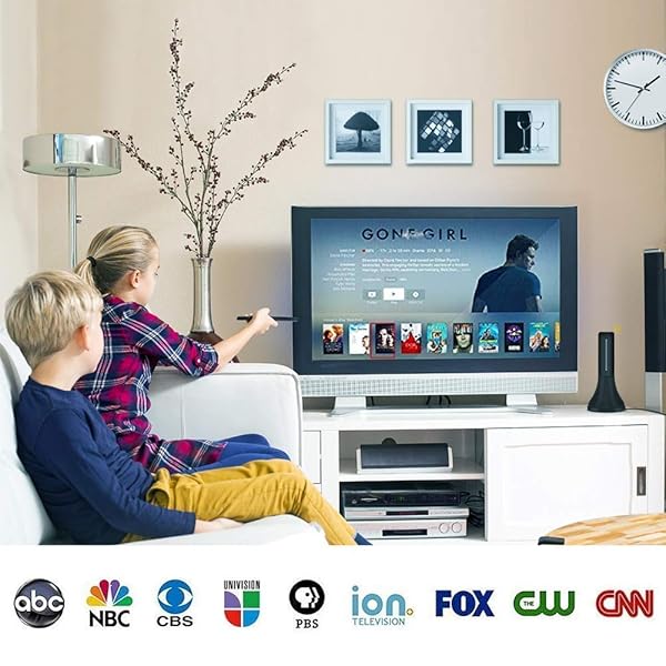 Mexonga Amplified HD Digital TV Antenna 300 Miles Long Range Indoor HDTV Antenna with Amplifier Supports 4K 1080P VHF UHF TV Channels - View 3 of 6