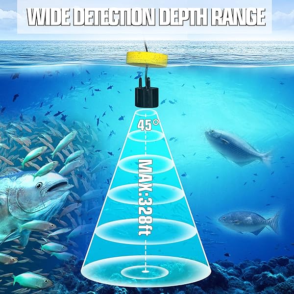 Atibin Atibin Wired Portable Fish Finder Handheld Monitor Depth Finder with Sonar Sensor and LCD Screen for Easy Fishing - View 8 of 8