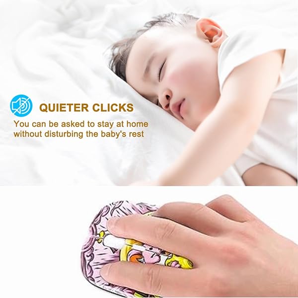 3C Light Cute Panda USB Wired Mouse Portable Optical Mice 1600 DPI for Women Kids Girls Pink Novelty Design Small Desktop Accessory - View 5 of 10