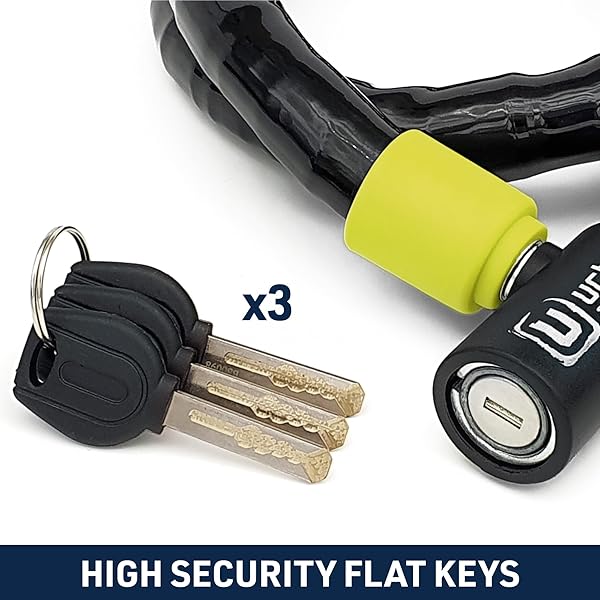 urban Urban UR5120 Phyton Cable Lock: High-Security Reinforced Steel for Motorcycles & E-Bikes, 120cm Anti-Theft Solution - View 7 of 8
