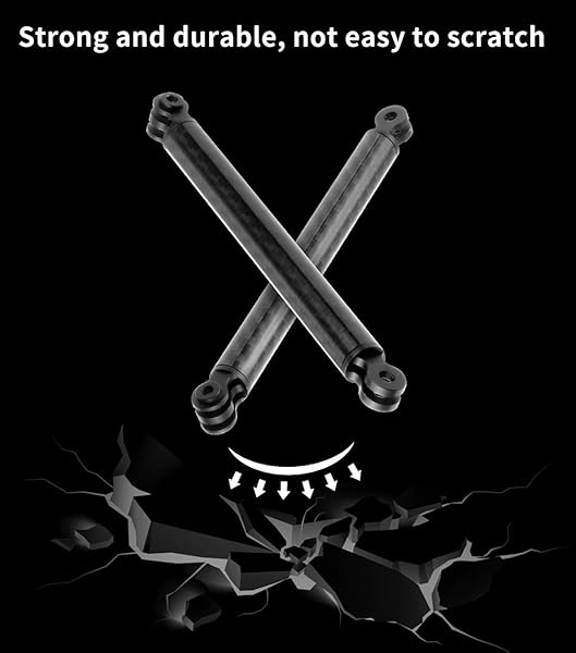 FEICHAO FEICHAO Carbon Fiber Helmet Extension Arm Pole Mount for GoPro 9 MAX 8 7 6 Insta360 One R DJI Osmo Action EK7000 4K 98mm 3.86in - View 7 of 10