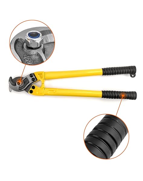 QWORK QWORK 18 Inch Heavy Duty Stainless Steel Cable Cutter for Effortless Steel Wire Cutting - View 6 of 9